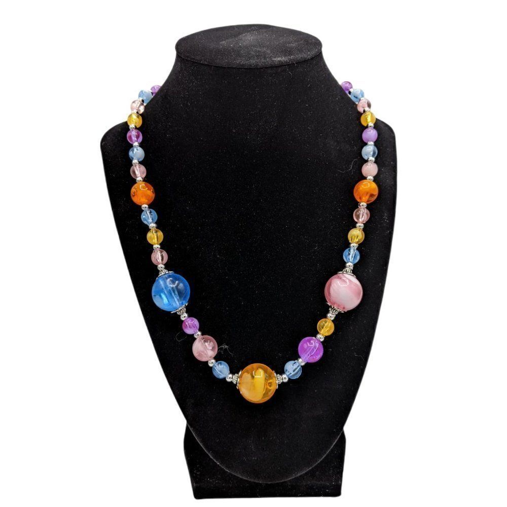 NWT Colorful Beaded Necklace & Earrings